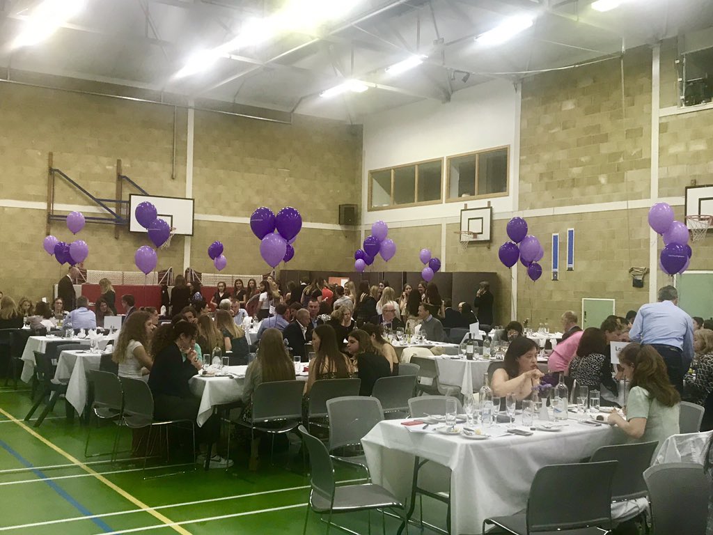 PutneyHighSport's tweet photo. Our sports awards dinner 2019 is in full flow! #putneyhigh #sportsawardsdinner #dinnerdate2019 #celebrations #putneysport #💜 https://t.co/6ze5zbVLBY