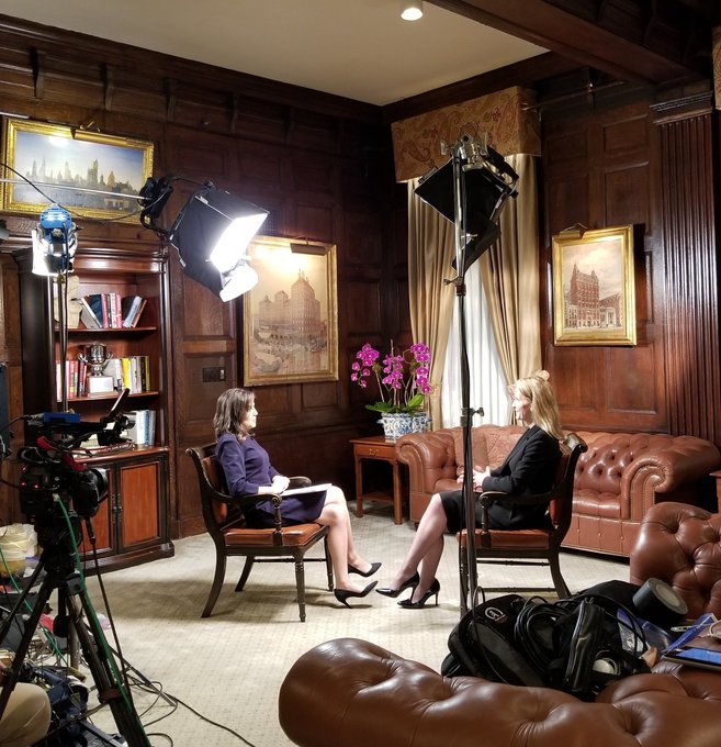 feeney's tweet photo. Excited to be interviewed by @dpierrebravo for #knowyourvalue, at @ASCEND2019. #ASCEND2019 #ASCENDCommitment. Airing soon. https://t.co/eIsUUzbXID