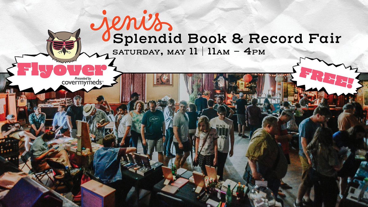 jenisicecreams's tweet photo. Columbus friends! 👋 we’re hosting tomorrow’s Splendid Book &amp; Record Fair at @TheFlyoverFest!

It will feature nearly 30 indie book publishers, record labels, comic book writers and artists, and booksellers from across the United States.

RSVP here! 👉 https://t.co/o92OOAaN3P https://t.co/MsEKgtoE6Z