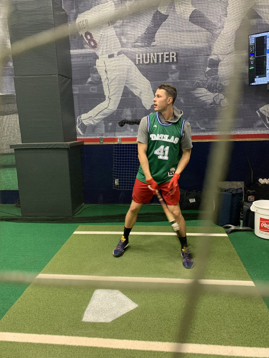Dustin Morse on X: Max Kepler rocking the Dirk jersey in the cage today.  #MNTwins  / X
