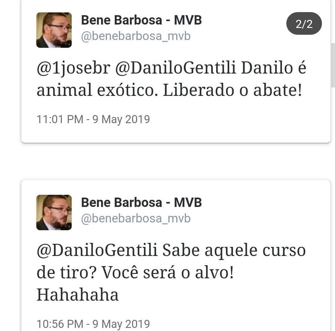 Danilo Gentili tweet media