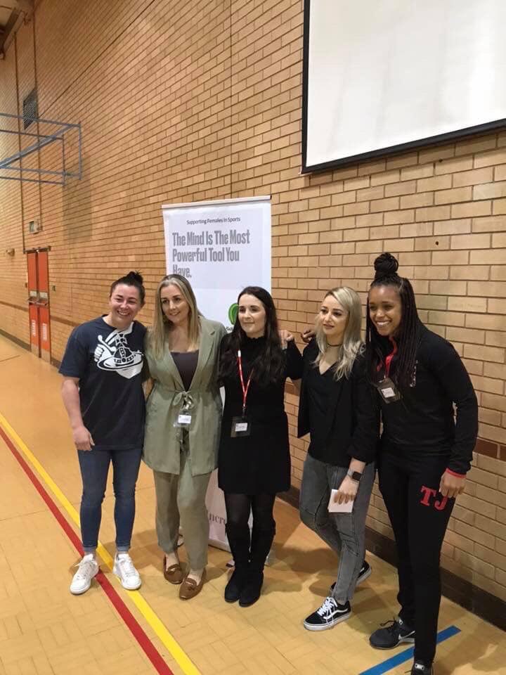 ClareCarolyn1's tweet photo. Listening to the positive impact today’s guest speakers had on students we’re now creating a September spring into school event for female GCSE students to attend. We would love to welcome Ladies from  @EvertonLadies &amp; @LiverpoolFCW to the next one if possible ❤️💙#lifechanging https://t.co/QwmWnUStfe