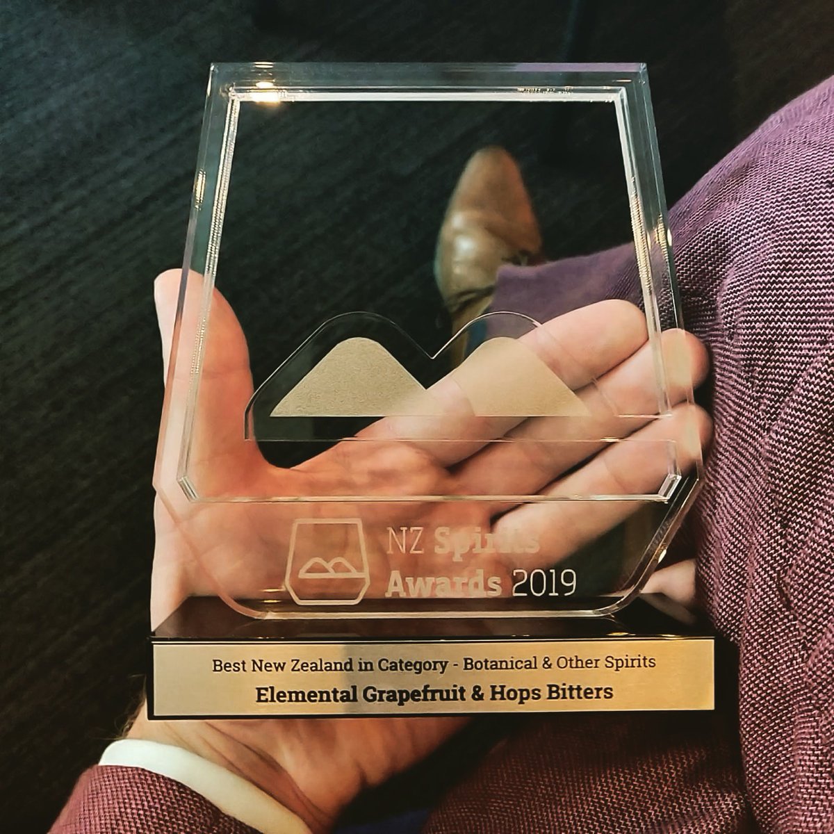 Big day yesterday...

Our first awarded Trophy at the New Zealand Spirits Awards for our Grapefruit &amp; Hops Bitters. 

Exciting times ahead.

#ElementalDistillers #RootsDryGin #ElementalBitters #AwardWinning #NZDistillery #EstateDistilled #MarlboroughNZ