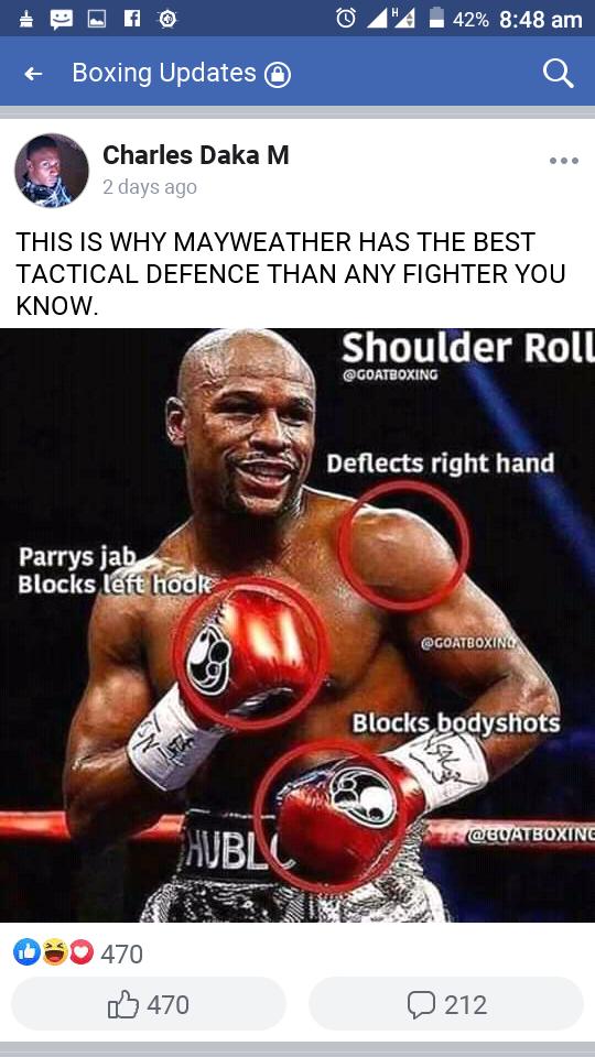 JumpRopeADope's tweet photo. Floyd Defence!! #mayweather #BoxingLife #BoxingDay #Fighter #BoxingNews #BoxingFight #Boxer #Boxing #Boxers #Fight #TitleFight #BoxingPosts #WBC #WBA #IBF #WBO #Champion https://t.co/6n0YHhDwwo