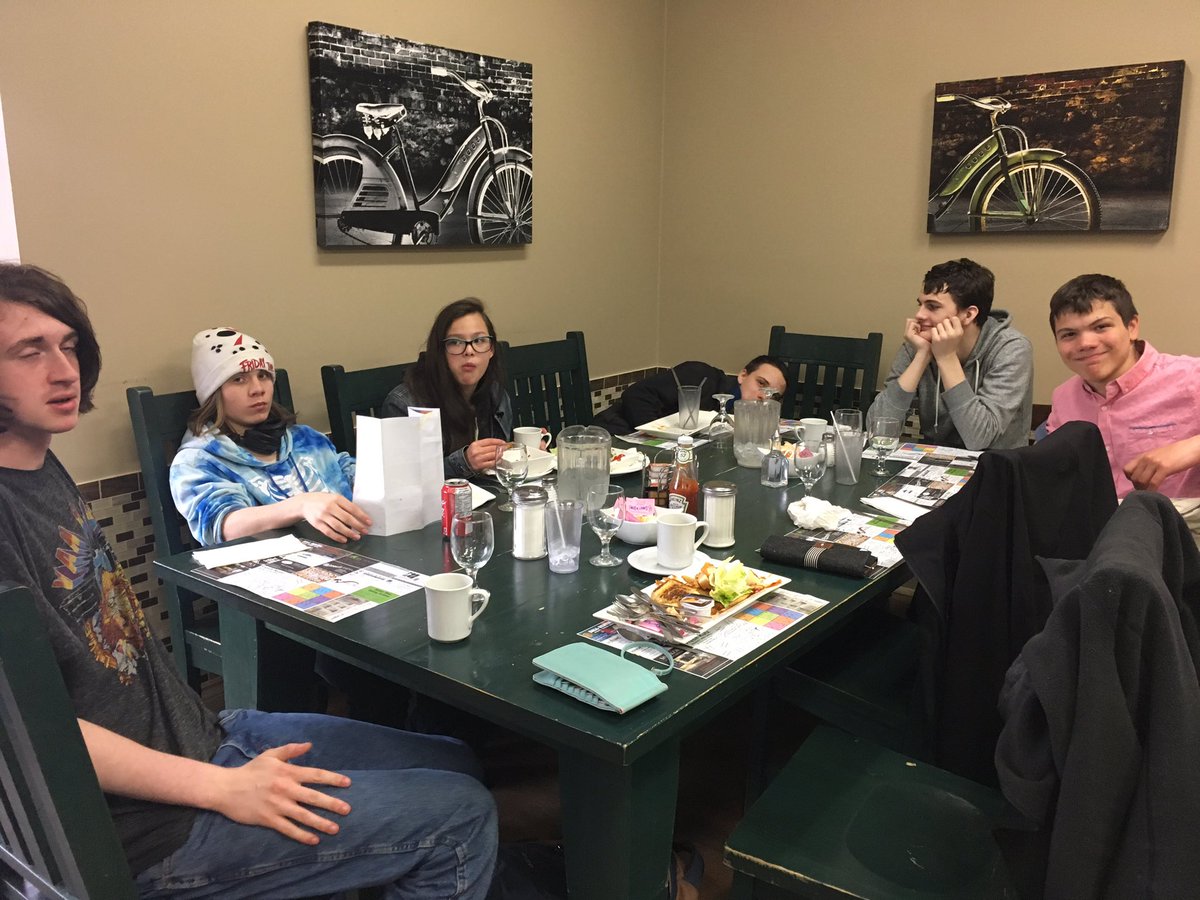 getthatguy's tweet image. Our Social Skills Group killed it today.  Lunch at a restaurant practicing ordering (first time for many), learning about the value of soft skills at Agilic, and pickingboard games at Minds Alive.  #B-CASS #BMLSSlearns