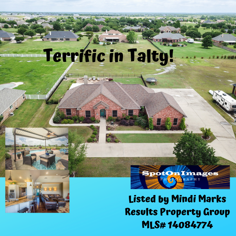 spotonimagesDFW's tweet photo. Talty is just far enough away from Dallas to be out of the hustle and bustle, but close enough to commute.  Best of all you can afford your own little corner of heaven.  Call @MindiMarks of Result Property Group to see this terrific listing in Talty. #realestate https://t.co/Ot8ceyHEjB