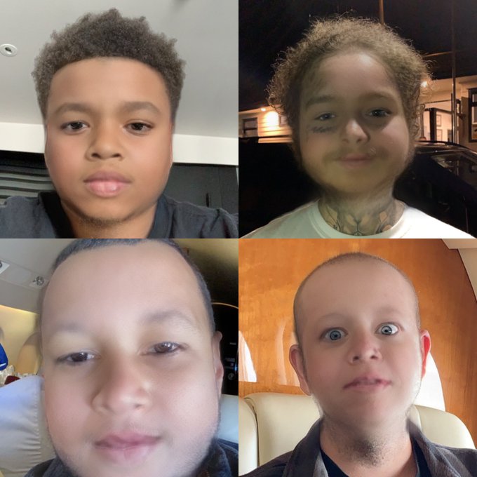 Me, Posty, Jay x Adam with the baby filter 😂 https://t.co/d1UtSXScyh<a href="/tag/acmawards"class="tags"><span>#acmawards</span></a>
