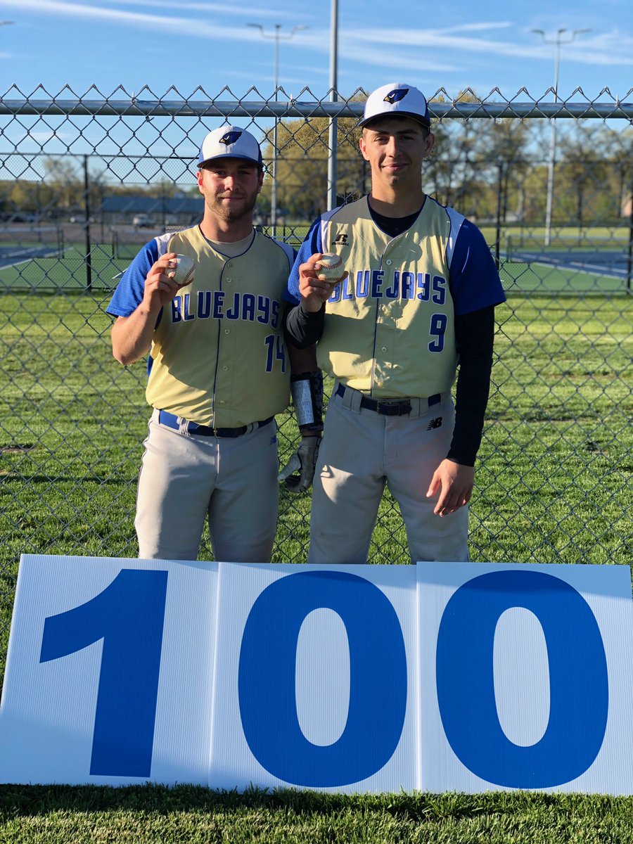 NJSPBaseball's tweet photo. It has been an honor to coach these two over the past 4 years. They each reached 💯 career hits and I’m so proud to have been in the 3rd base coach’s box for every one of those knocks! https://t.co/YSmNUsXboJ