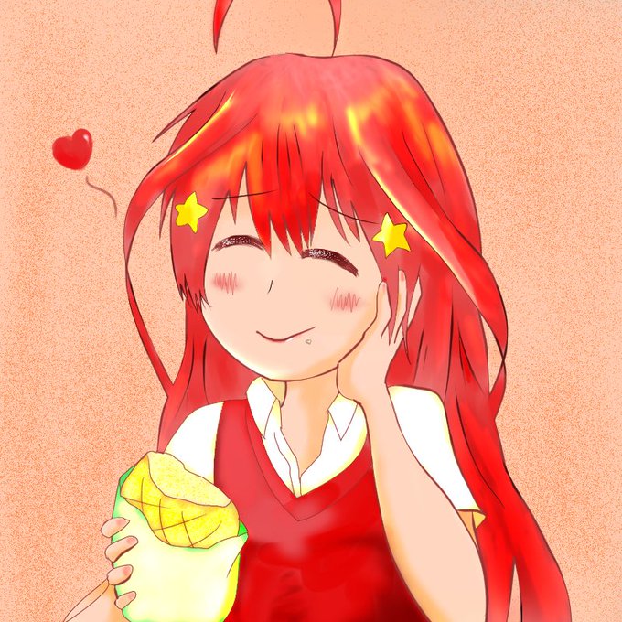 Chimo-4さんがTwitterに投稿した中野五月(五等分の花嫁)のイラスト。