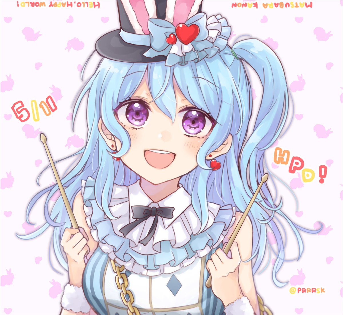 花音ちゃんおめでとう 松原花音生誕祭19 ぽるるのイラスト 花音ちゃんおめでとう 松原花音生誕祭19 ぽるるのイラスト