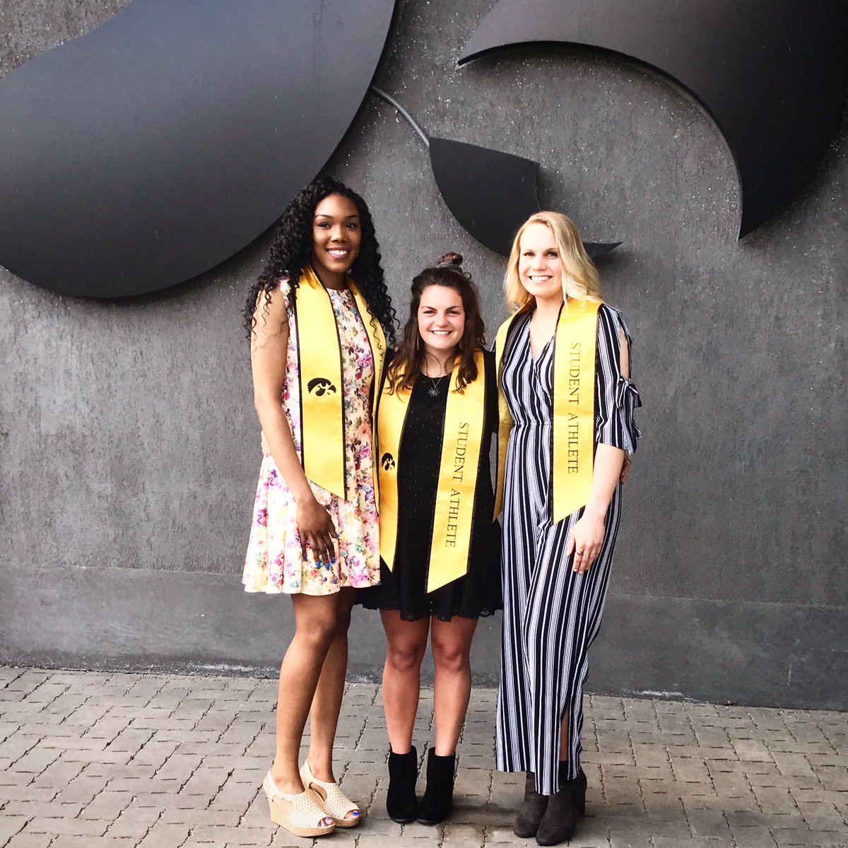 IowaVolleyball's tweet photo. Once a Hawkeye, always a Hawkeye 💛🖤 #thankyouseniors https://t.co/2RTVTq7xqE