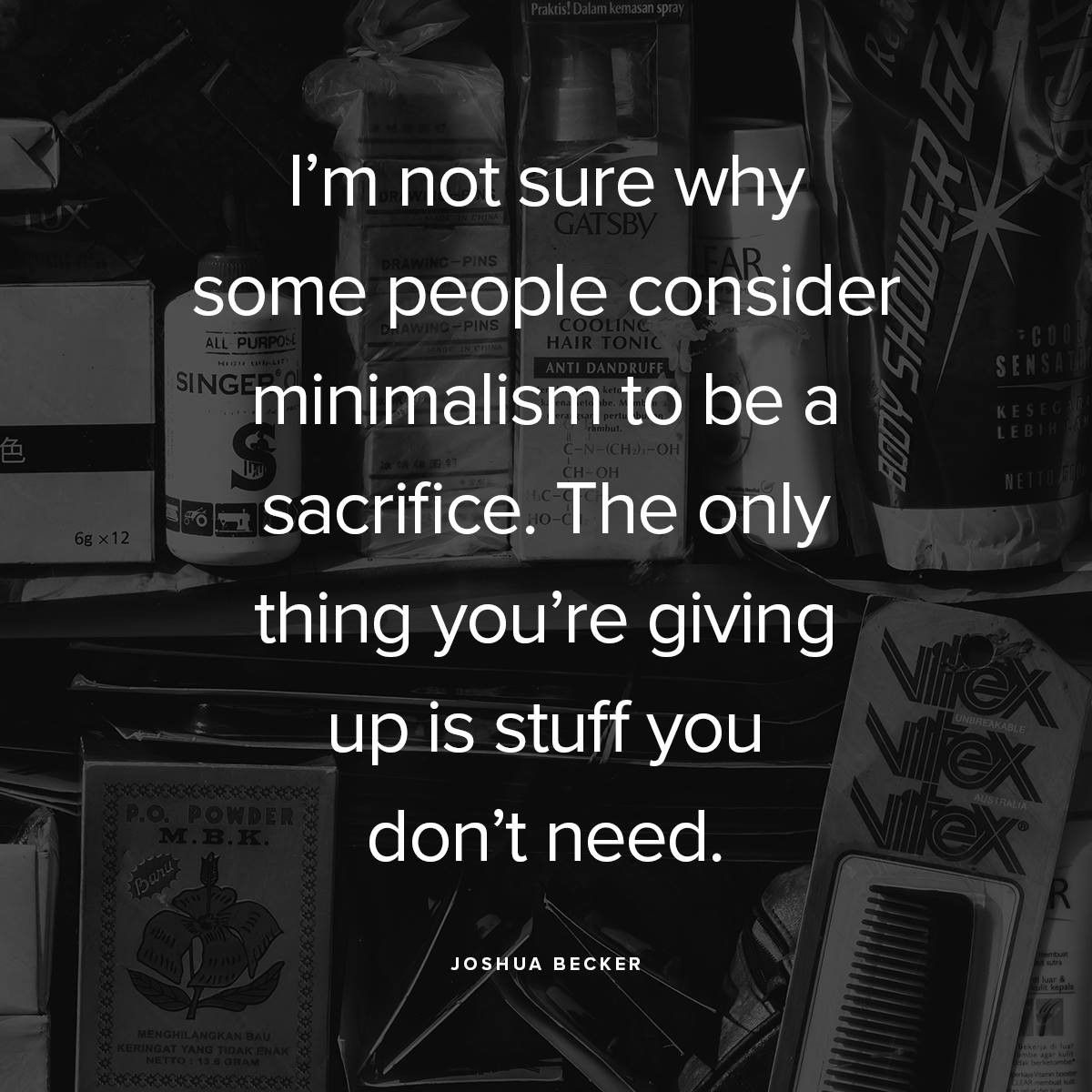 old_dbrooks's tweet photo. So much truth here. I think there's a false notion floating around that #minimalism is deprivation. It simply isn't. It's taking a hard look and evaluating what is adding value to your life and removing what isn't.

#intentionalliving #truth #widsom #personalfinance https://t.co/T8pHulFP42