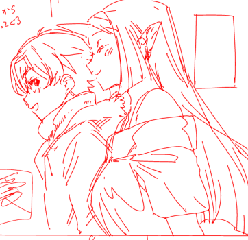 下描きやるぞ～ 