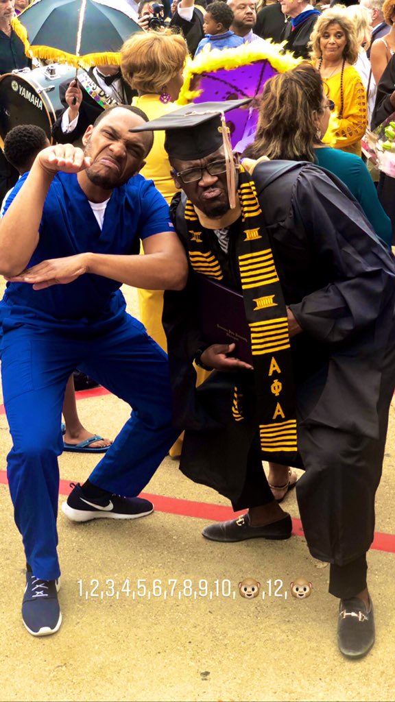 _wemissROBERT's tweet photo. A visual representation of “Beating the odds”. Congratulations to my Tail on earning his MBA today. You deserve this my brotha. Keep shining ✊🏾👏🏾 #ΑΦΑ #HX #Fall14 https://t.co/0v7Jm3vJF2