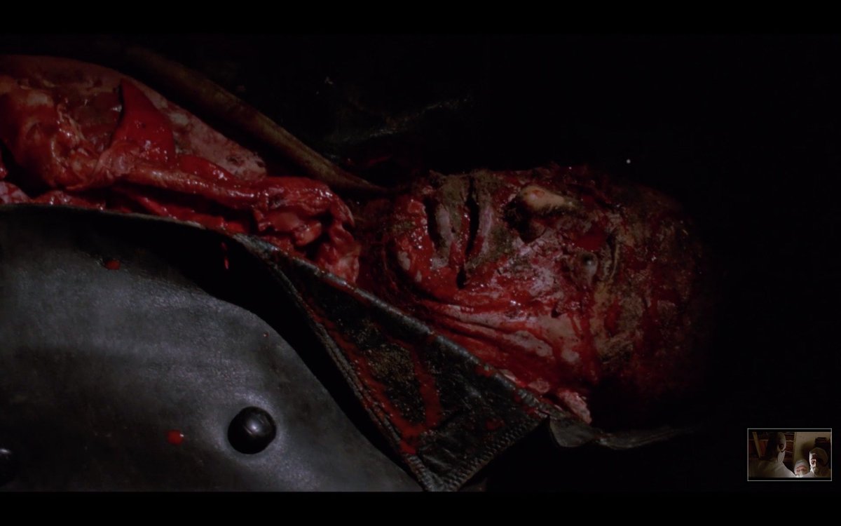 CagesKiss's tweet image. They were merciful and left the jacket unharmed #TheLastDriveIn @therealjoebob @kinky_horror @shudder #MutantFam #AlienContamination