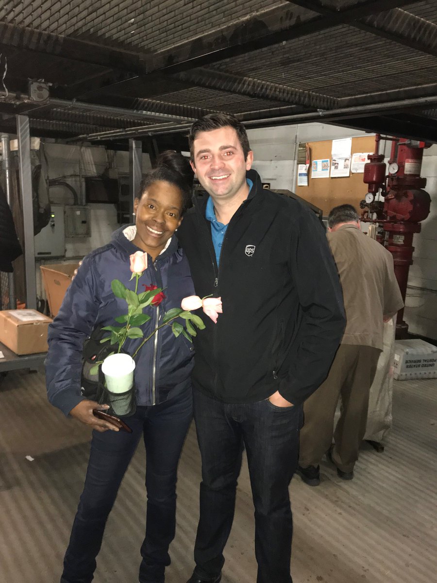 Where would we be without our mothers? In our Norwood, MA. UPS facility, preload manager Alex Reichert delivered a rose to each mother working. To all the mothers, UPS employees or not, we appreciate all that you do! #MothersDay #UPS  <a href="/amy_madeira/">Amy Madeira</a> <a href="/UPSers/">UPSers</a> <a href="/NortheastUPSers/">NortheastUPSers</a>