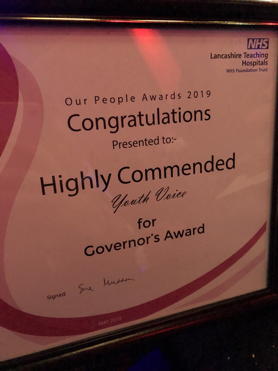 LancsHospYV's tweet photo. Well we didnβt win but @LancsParkinsons team were definitely worthy of the Governorβs award. We have received a fabulous highly commended certificate and have had a fabulous night. #LTHOPAs https://t.co/RbzKNTpV0T