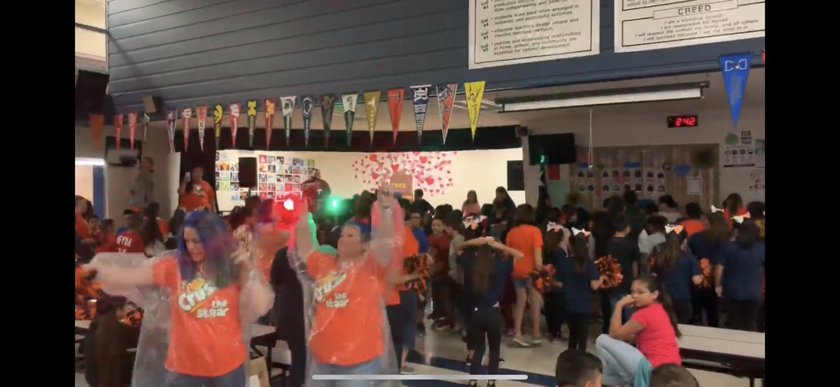 KelsieMorris12's tweet photo. When your students and staff have worked extremely hard and you have the best team around you dye your hair blue, bring in an Amazing DJ @IamEricRamirez and have the most FUN STAAR Pep Rally ever! Kostoryz Tigers are STAAR ready! #CCISDProud #kostoryztigerpride 🐯💙 https://t.co/qKS8iAF5dV