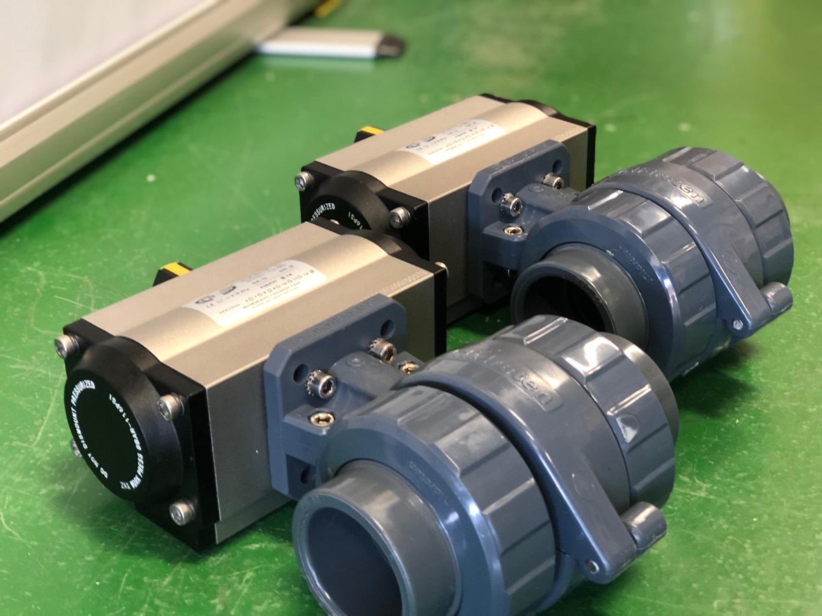 AllvalvesOnline's tweet photo. Ordered online and shipped sameday, actuated @hidroten PVC ball valves https://t.co/6u4iFomMtm