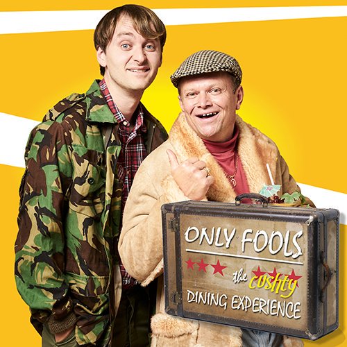 Break_A_Leggers's tweet photo. Wondered what it'd be like to spend an evening at the Nag's Head with all those BIG characters from the UK's most beloved sitcom?

Well, head down to #OFAH Cushty Dining Experience which gets ⭐⭐⭐⭐ #BAL!

It's as close to a great evening out with the Trotters as you'll get! https://t.co/zJnEzNHEOe