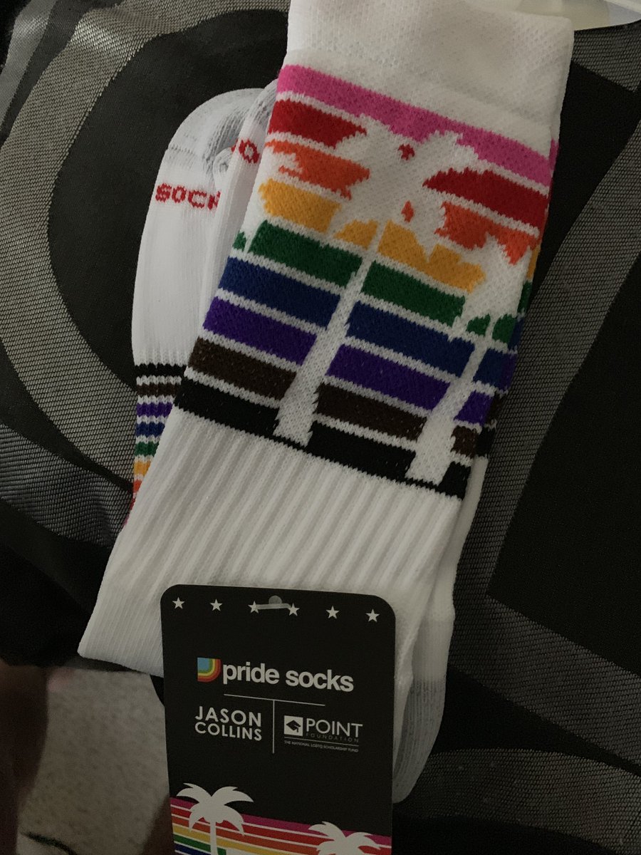 coachNicodemo's tweet photo. Got my @pridesocks pair of #StandTallSock today. Proud to support @PointFoundation and my friend @jasoncollins98 #custom4cause #jasoncollins #pointfoundation #pride https://t.co/HGTFJdjsrK