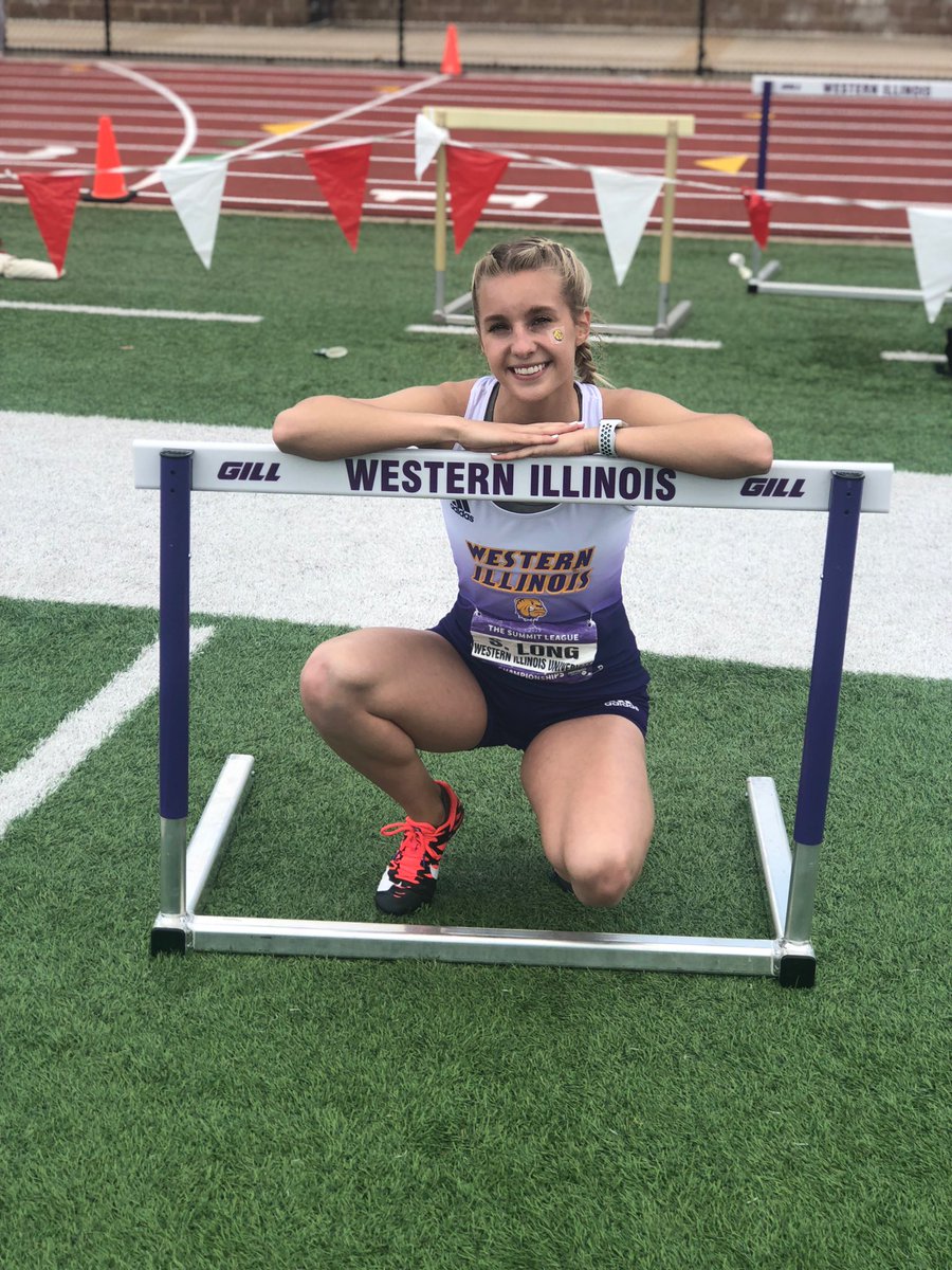 clong661's tweet photo. @siierralong placed 6th in the 400 hurdles as the only freshman, and 7th with her 4x400 team. Congratulations Sierra on finishing your freshman year of college. We are so proud of you. 💜💛 https://t.co/jXEBw87ZRK