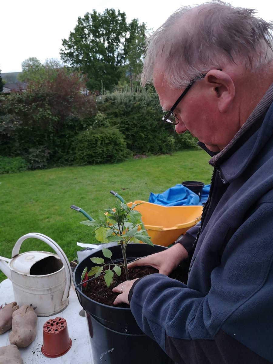 GiantVeg's tweet photo. Lesson for the neighbour on hydroponic growing for his tomatoes and cucumbers
#growyourown
#giantveg
#gardening
#tomatoes
#GoGro
#hydroponics https://t.co/UTI3RsRenx
