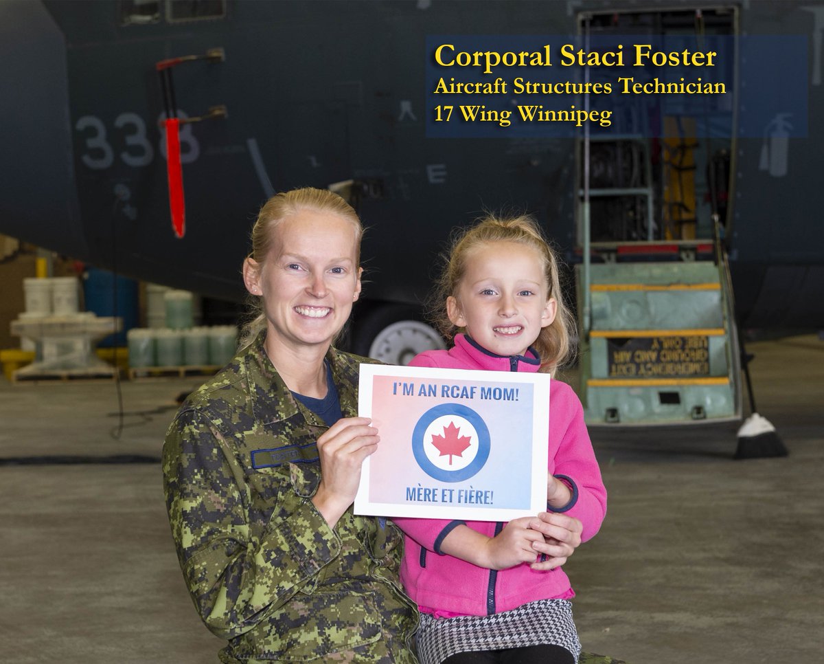 RCAF_ARC's tweet photo. A warm #HappyMothersDay to all our #RCAF Moms!
#MyCAFMom #MothersDay #17Wing https://t.co/Mwl7UKtgEi