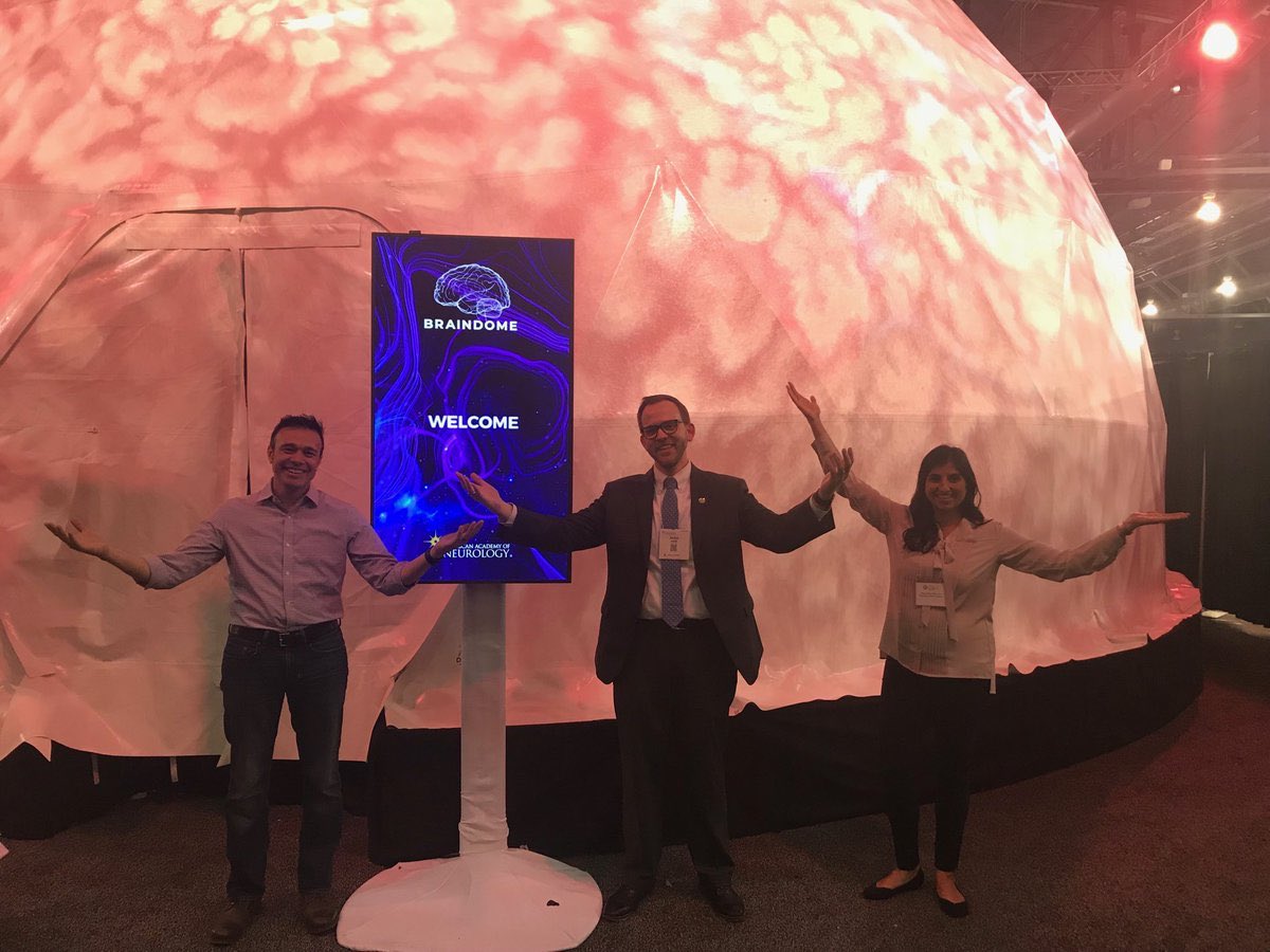 JeffreyMcclean's tweet photo. I brought my 6yr old son to
@AANMember #AANAM #BrainHealthFair yesterday. He loved the BrainDome!
Me: Isn’t that cool? That’s what Dad does!
Him: Thanks for the information Dad, but I can’t hear.
#MissionAccomplished? #NeuroscienceIsCool (-er than Dad)! https://t.co/z6v7ebv6Yv