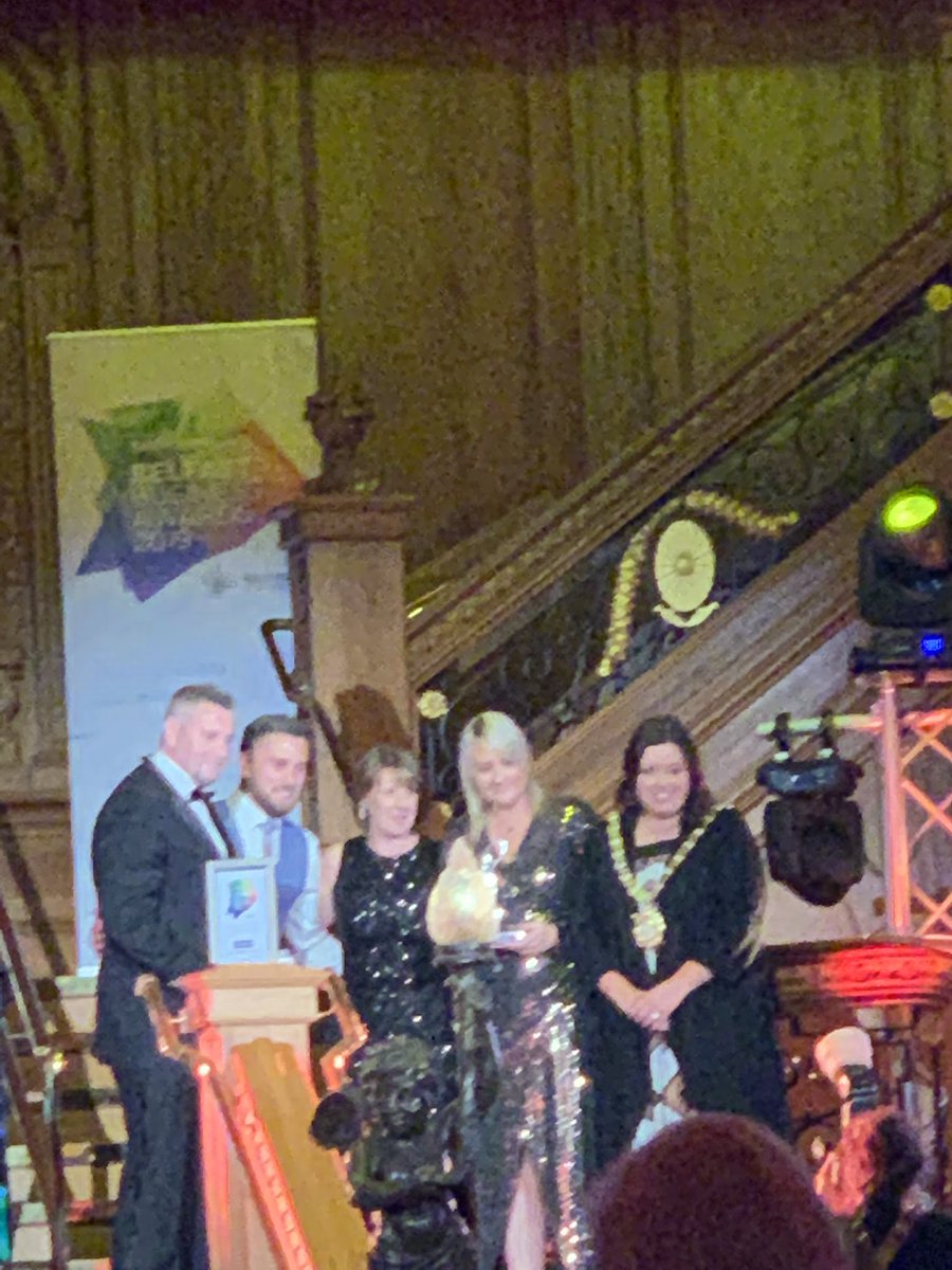 OmnibusHome's tweet photo. @Treeco_Belfast whoop winner winner for social enterprise congratulations guys #BelfastBusinessAwards @BelfastChamber @BankofIrelandUK https://t.co/TPTQtqMwWf