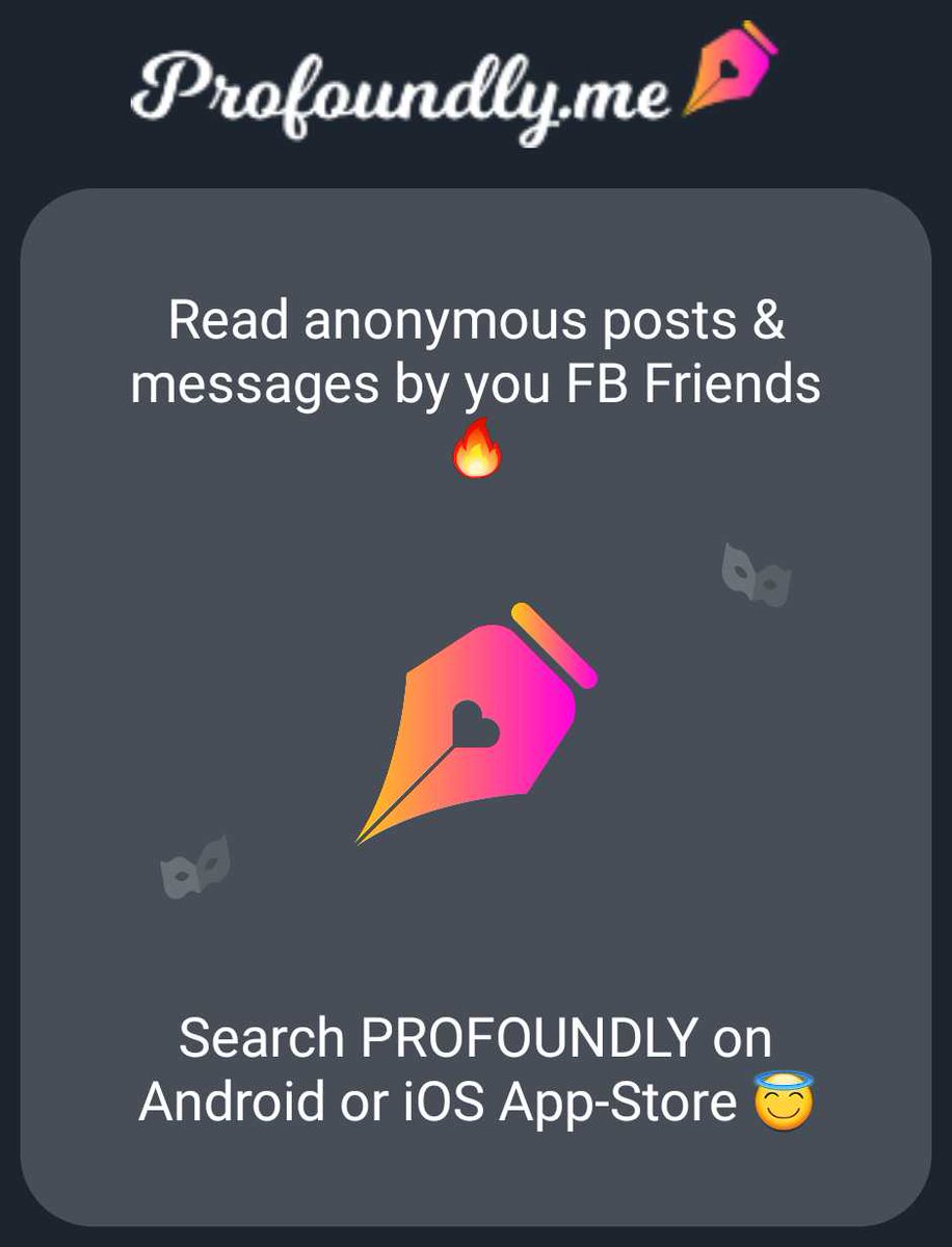 BeautyBitchesss's tweet photo. Read anonymous posts &amp;amp; messages by you FB Friends 🔥

        Search PROFOUNDLY on Android or iOS App-Store 😇 https://t.co/sqGlrizuVR