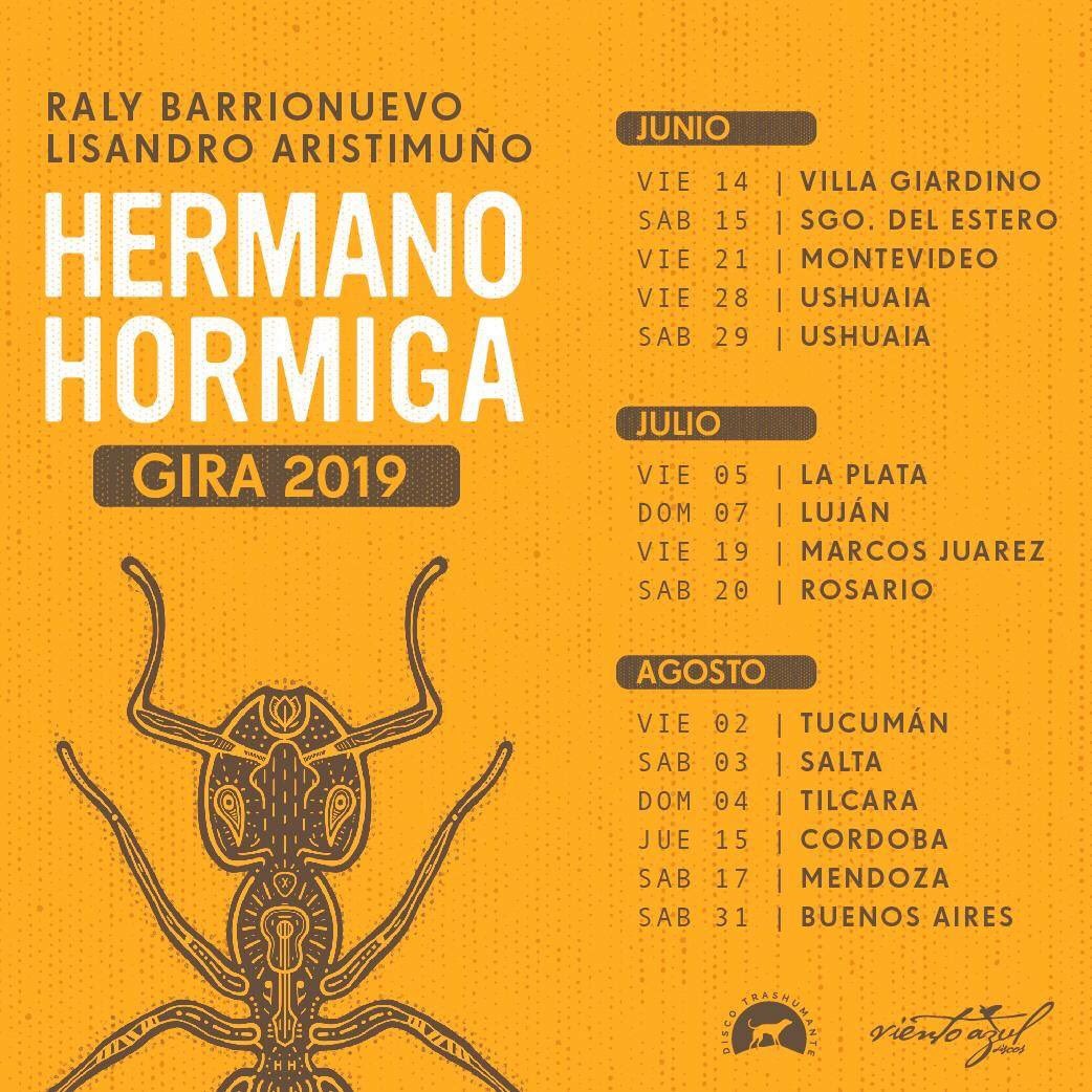 Próximamente más información, ciudades y puntos de venta 🐜

Escuchá "El Surco" Primer Single de Hermano Hormiga acá: bit.ly/2WwCM6M