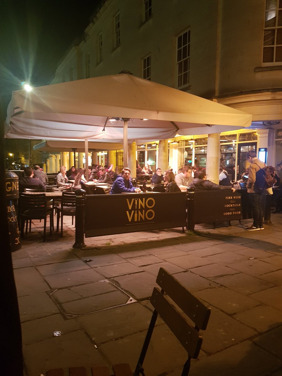 jahooley1's tweet photo. Don't bother trying to get a drink here. " No fancy dress!" Lost our custom... forever! #independentwinebar #sevendialsbbath #vinovinobath #rockyhorrorbath #bloodymiseries https://t.co/MfhKy3J5V5