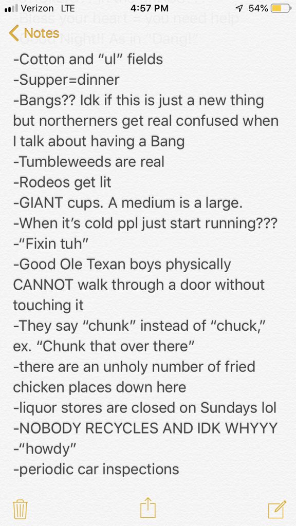 _morganpreston_'s tweet photo. Officially completed my first year of college in Texas and if any other northerners are curious about what it’s like down here I’ve been keeping a list since day one https://t.co/68XjbLnXi0