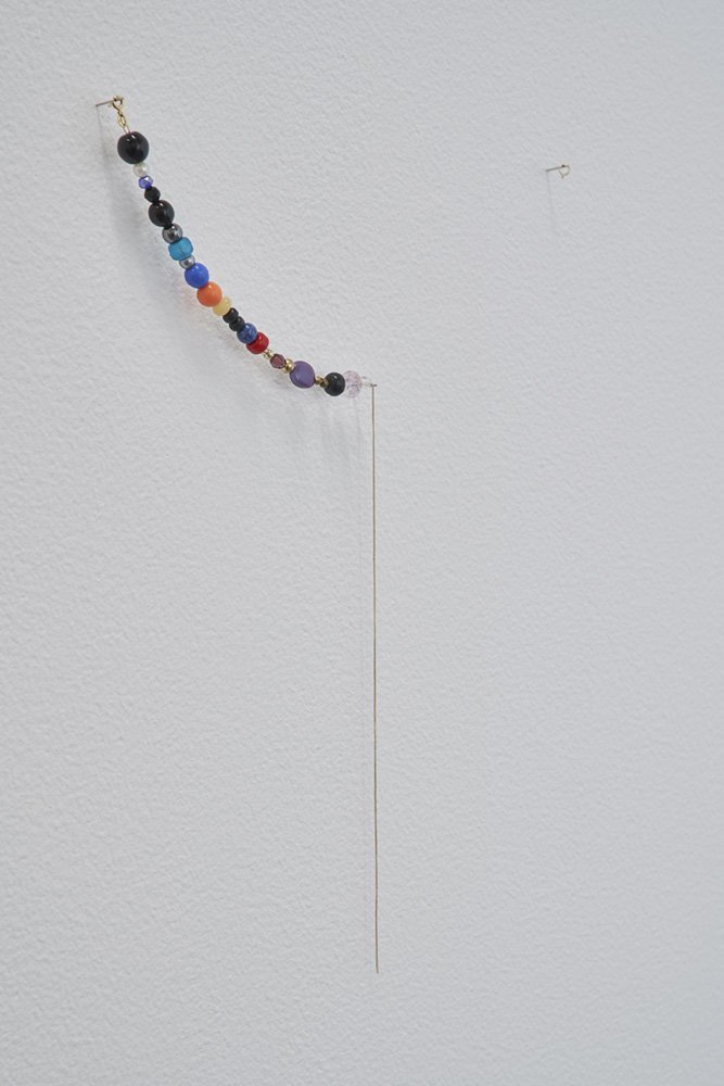 ArtinAmerica's tweet photo. Since 2014, Stéphanie Saadé has been picking up stray beads spotted on walks in Paris, Amsterdam, Beirut, and Mexico City. The piece is left open—the artist plans to keep adding beads until the number coincides with her age at the time. https://t.co/Xi3Ef16jyi https://t.co/K6Z0OpLe9I