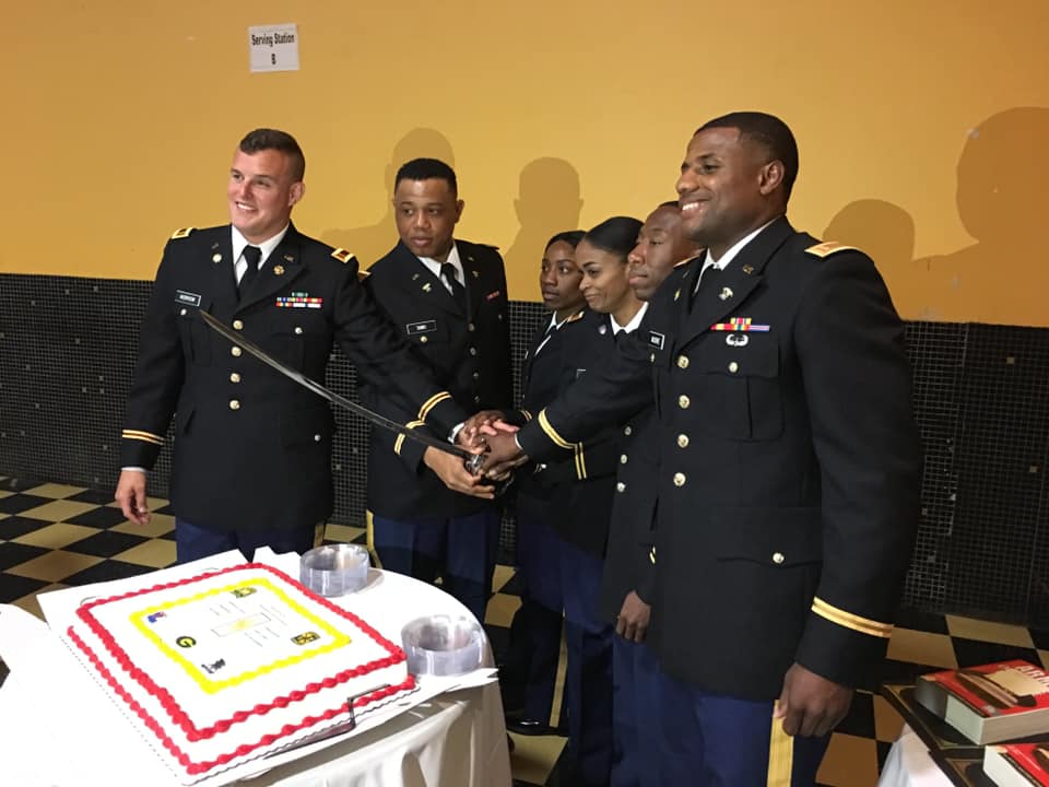 Grambling1901's tweet photo. Leading through Service. Congratulations and thank you to our newly Commissioned #GramFam #hbcu #graduation #GramGrads https://t.co/H5A2TsNZm3