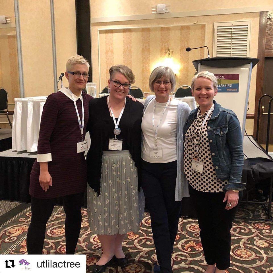 AndreaMillerRD's tweet photo. Such a great day of learning, networking and presenting at the #NEDIC2019 conference with @juliecounsellor @DefineMePT & @lulu_zamudio https://t.co/Fz2C6BusNN