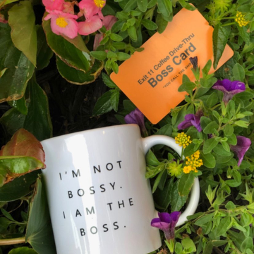 Who’s the boss?  Mom is!  So get her a loaded Boss Card and her “boss” coffee mug.