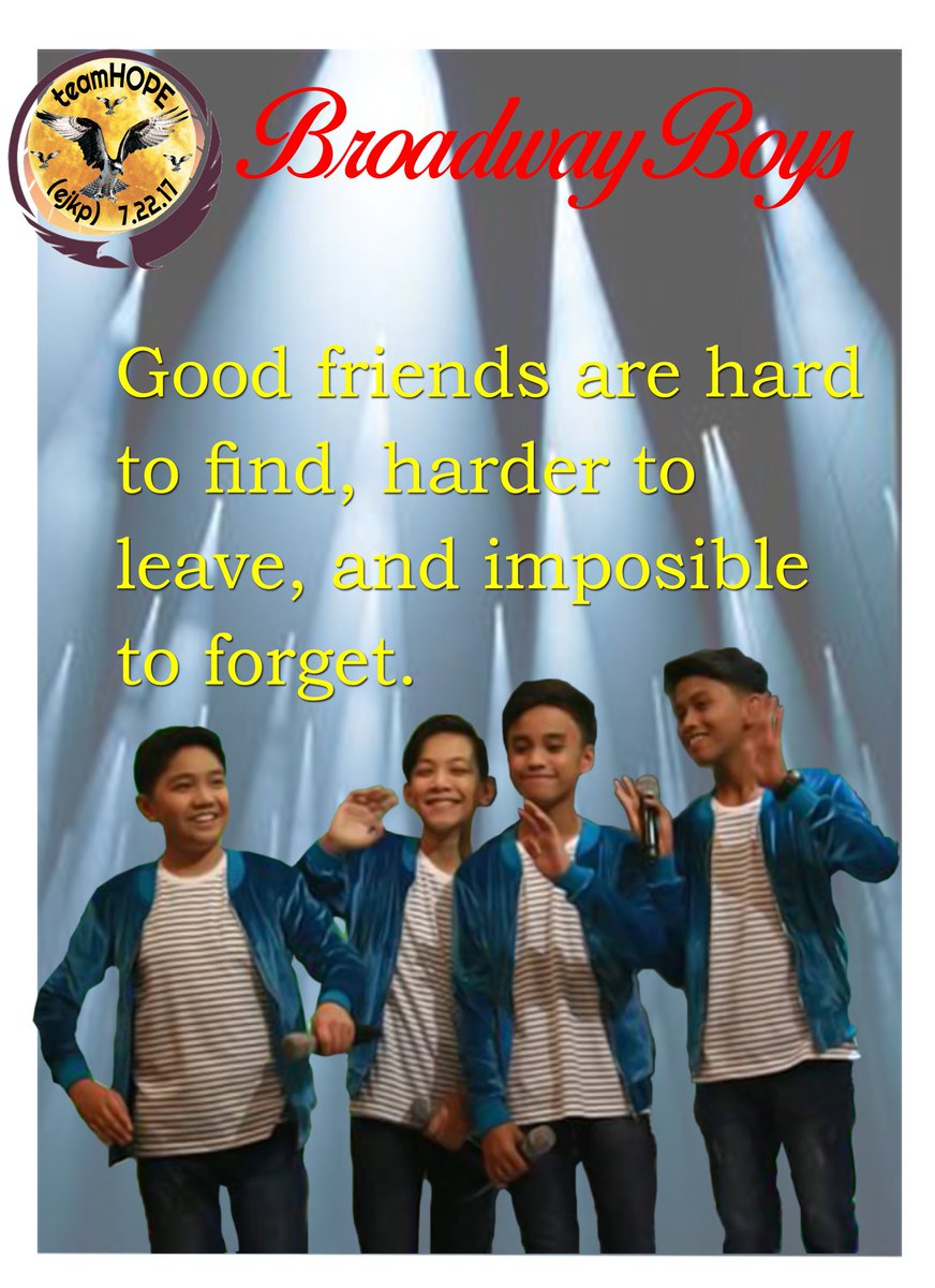 edenanorico's tweet photo. #BroadwayBoysWithMsSharonCuneta
*teamHOPE (ejk)
@torino_joshua @EdenAxel2 @EjkpTeamhope @jenniferandaya4 @FelyTorino https://t.co/W5grsL4Ie4