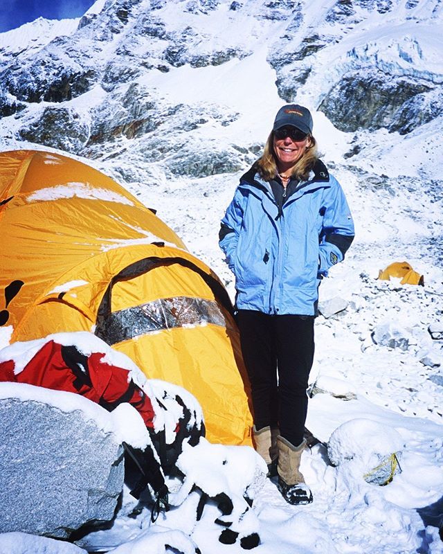 susanershler's tweet photo. Great memory on this day, after climbing up and down, Phil and I were at Mt. Everest base camp getting ready to climb up to the summit next week. The weather down here was a bit warmer and everything was melting around base camp. And more avalanches were… https://t.co/NJ96E9BrVh https://t.co/Xc7lf3pJhi