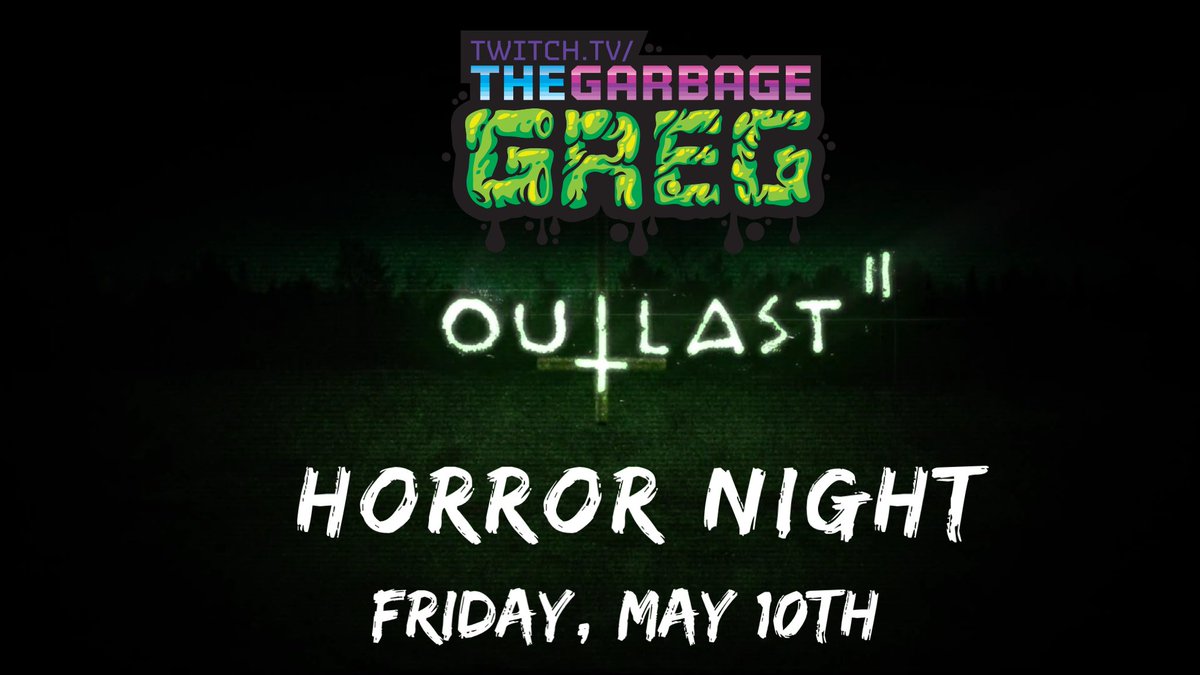 GregSmithMusic's tweet photo. Live now for Horror Night, playing Outlast 2  https://t.co/YOeSA4PUuV #outlast #outlast2 #horror  #horrorgame #horrorgaming #twitch #twitchstream #twitchstreamer  #thegarbagegreg #horror #drunkstream #drinkinggames https://t.co/m4xooa1KRu