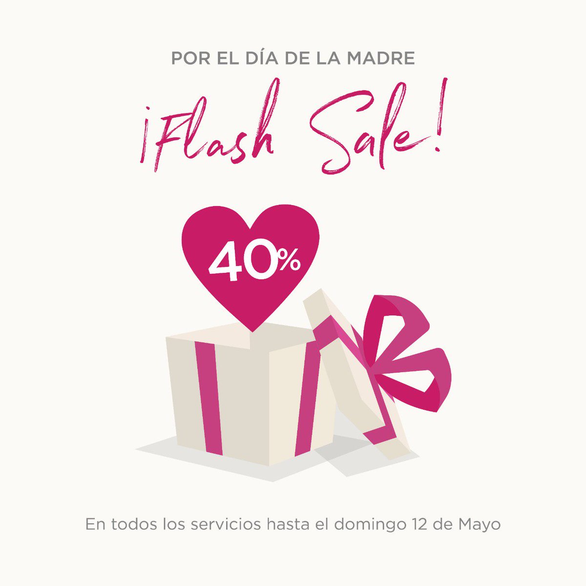 maxlashes's tweet photo. ¡Días de locura en Max Lashes! Porque sabemos que la #MiradaDeMamá es única, te ofrecemos hasta el domingo 12 de mayo TODOS LOS SERVICIOS con el 40% de #DESCUENTO. https://t.co/eN6QbXl19g