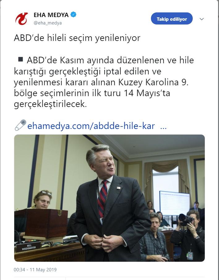 ABD ve Belçika'da oy sayımında hata yapılınca seçim yenileniyor ve adı demokrasi oluyor...

Türkiye'de YSK seçim yenilenme kararı verince "diktatörlük" mavraları okunuyor! YSK hakimleri tehdit ediliyor. Sanatçılar ortalığı ayağa kaldırıyor! 
İş dünyası karara karşı duruyor!