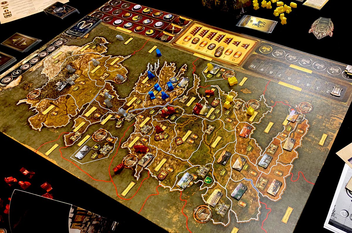 MeepleMaven's tweet photo. I'm watching #aGameOfThronesTheBoardGame. 
[#BoardGameMaps] #AreaControl #BoardGames https://t.co/FJDI2BuiGL