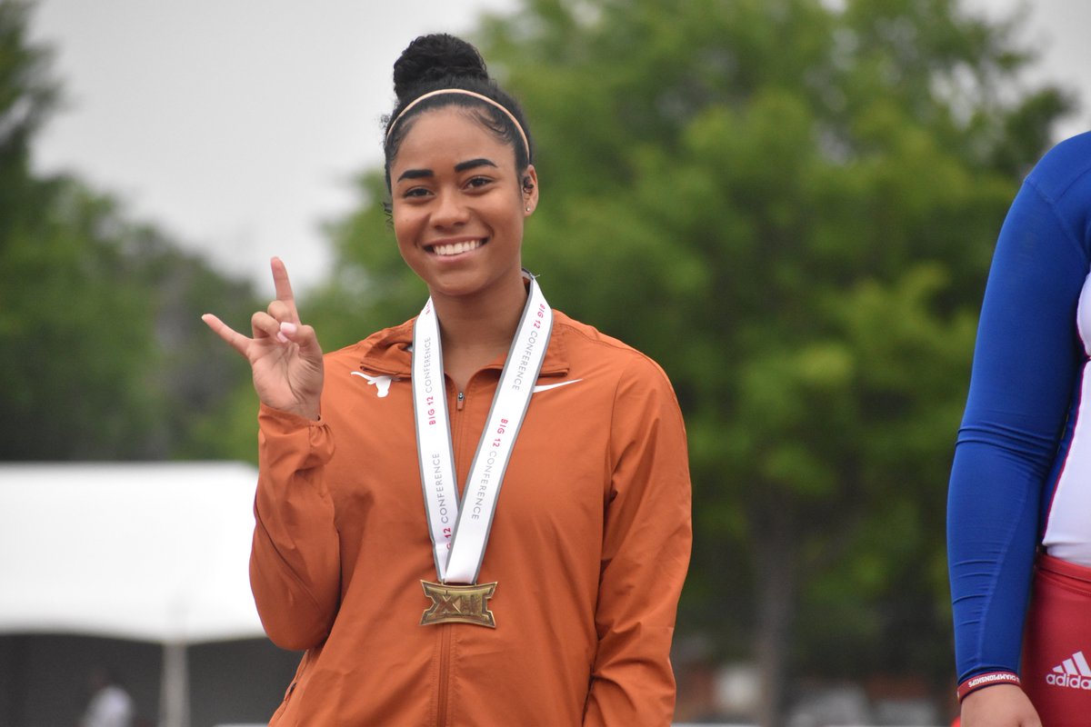 Javelin | 

 <a href="/CamilleMarie17/">Camille Johnson</a> picks up five points for the Horns with a throw of 43.40m/142-05. 🤘🤘🤘🤘🤘