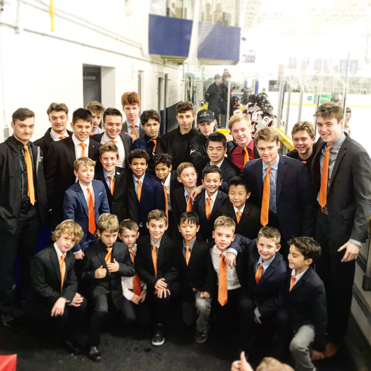 Look who joined the social media world 👀 <a href="/09dmf/">09DMF</a> are some of our biggest supporters, and they’re looking strong as they build towards their Atom season. They’re in good hands with Coach Jamie &amp; Trainer <a href="/marshbacon/">🏒marshie</a>! Give them a follow! #flyerfam #flyerpride