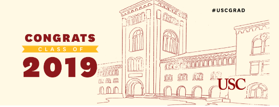 USCMarshallAlum's tweet photo. Congratulations to the University of Southern California's Class of 2019! We are excited to have the USC Marshall School of Business class of 2019 join the USC Marshall Alumni family. #greatnessshared #uscmarshallalumni #fighton #USCGrad https://t.co/ImqIzgxs0L