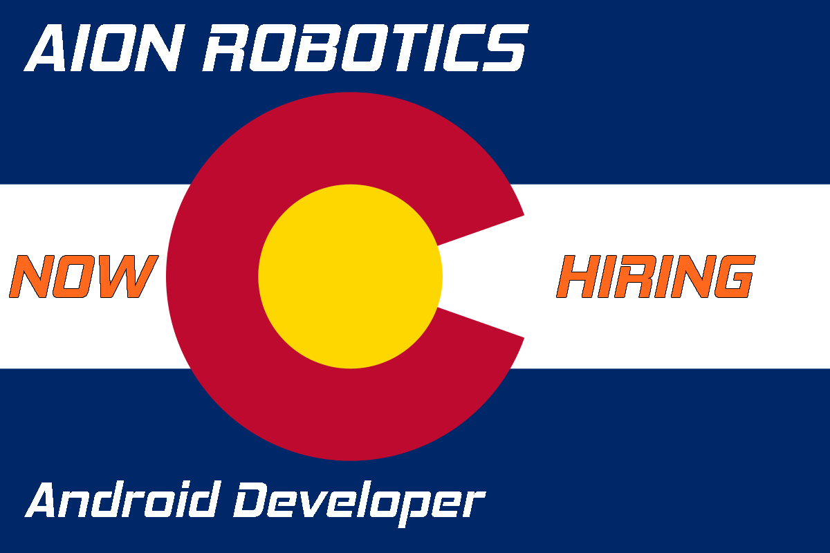 AionRobotics's tweet image. Full time position available for talented Android developer in the Denver area. AWS and Drone/Robotics experience a plus. (remote or intern position possible) Please share and send resumes to: info@aionrobotics.com #AndroidDev #Android #developers #robotics #robots #drones