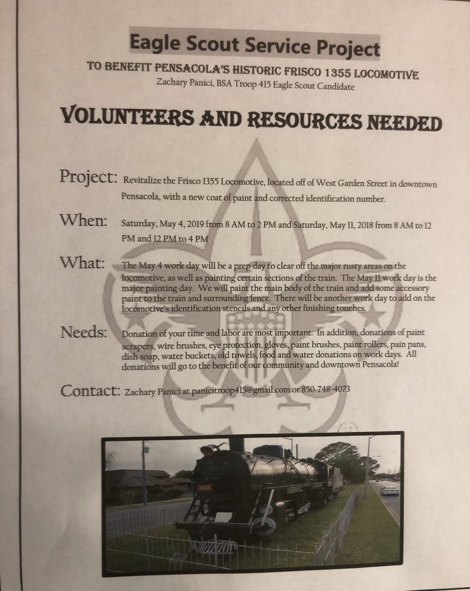 TateHighStuCo's tweet photo. In Need of service hours? Tate’s very own Zach Panici is working towards becoming an Eagle Scout and you can help! Info is below https://t.co/KxFsRK5Fxd