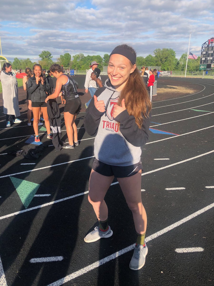 Qualifying to state is D’Antonio in the Triple Jump with a PR!